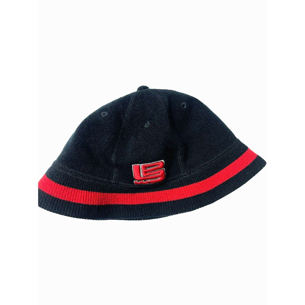 Nike Air LeBron James 23 Black Bucket Hat With Red Stripe One Size